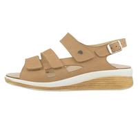 Finn Comfort Sandale Pinto Damen Nubukleder Braun/Tan Größe 38