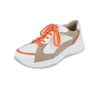 Finn Comfort Damenschuhe Sneaker low WEISS/ORANGE/WEISS/BEIGE WEISS/ORANGE/BEIGE - Gr. - 6 UK