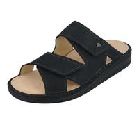 FINN Comfort Danzig Soft Herren Pantolette Hausschuhe blau Nubukleder