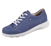 Finn Comfort Fataga Damen Halbschuhe Schnürschuhe blau Electro Nubukleder
