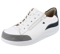 Finn Comfort FINNAMIC Hachiouji Damen Schnürschuhe Weiss grau blau Leder (EU Schuhgrößensystem, Erwachsene, Damen, Numerisch, Breit, 38 2/3)