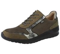 FinnComfort Mori Olive/Moh (Grün) - Schnürschuh mit loser Einlage - Damenschuhe Bequeme Schnürschuhe, Grün, leder/textil (nubuk/magmastretch/tempesta) für Damen, grün, Gr. 40 EU / 6,5 UK