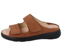 Finn Comfort Flores-Soft Damen Pantolette cognac braun Nubukleder (EU Schuhgrößensystem, Erwachsene, Damen, Numerisch, Breit, 41)