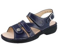 Finn Comfort Gomera Damen Sandale Riemchensandale blau Glattleder