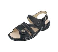 FinnComfort Gomera Schwarz - Sandale mit loser Einlage - Damenschuhe Sandale bequem / lose Einlage, Schwarz, leder (sirio) für Damen, schwarz, Gr. 42 EU