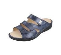 FINN COMFORT Grenada Damen Pantolette blau jeans Glattleder 38 Blau Damen