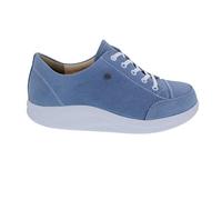 Finn Comfort Halbschuh Ikebukuro 2911-834214, Finnamic Abrollsohle, Nubukleder,Hellblau, Weiche Fußbettung zum Wechseln Blau Gr. 42