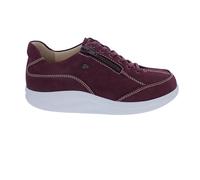 Finn Comfort Halbschuh Otaru 2913-007527, Finnamic Abrollsohle, Nubukleder, Dunkelrot, Weiche Fußbettung zum Wechseln Rot