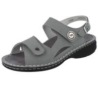 FINN Comfort Hanna vegane Damen Sommer Sandale grün grau Microfaser
