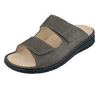 Finn Comfort Herren Pantolette Rab – Nubukleder, Wechselfußbett, braun Größe 40