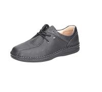 Finn Comfort Herren Schnürhalbschuhe Norfolk Halbschuh Glattleder Freizeit Elegant Schuhe Uni Norfolk Halbschuh schwarz wechselfußbett