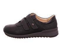 FINN COMFORT Ivrea Damen Kletthalbschuhe schwarz Nubukleder Stretch UK 4 Schwarz Damen
