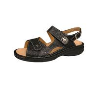 Finn Comfort Sandalen Denia Damen Leder (Orione) mit loser Einlage Schwarz Größe 37