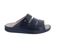 Finn Comfort Korfu - Pantolette, Classic, Knautschlack-Leder, Schwarz, 1508-022099 Schwarz Gr. 40