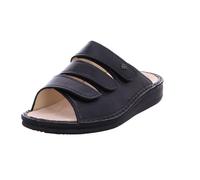 Finn Comfort Korfu - Pantolette, Classic, Knautschlack-Leder, Schwarz, 1508-022099 Schwarz Gr. 43