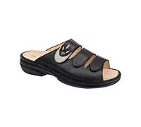 Finn Comfort Pantolette Kos NappaSeda/Okapi Schwarz/Jasmin Größe 38 Damen
