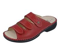 Finn Comfort Kos (rot) Rot - Damenschuhe Pantolette/Zehentrenner, Rot, Leder (nube), Gr. 38 EU