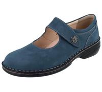 Finn Comfort Limitierte Farbe Laval Damen Ballerina blau Nubukleder (EU Schuhgrößensystem, Erwachsene, Damen, Numerisch, Breit, 41)