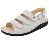 Finn Comfort LIMITIERTE FARBE Sylt Damen Sandale hellbeige genarbtes Glattleder (beige, EU Schuhgrößensystem, Erwachsene, Damen, Numerisch, Breit, 38)