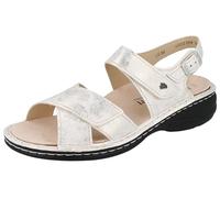 Finn Comfort Linosa Damen Sandalen Sommersandale creme gold oro Glattleder