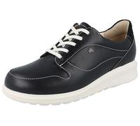 Finn Comfort Mogan Damen Schnürhalbschuhe schwarz Glatt- und Nubukleder (schwarz, EU Schuhgrößensystem, Erwachsene, Damen, Numerisch, Breit, 40 2/3)