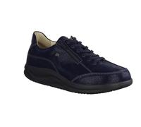 Finn Comfort Otaru Finnamic - Halbschuh 2913-827434, Arya - bedrucktes Nubukleder, Nightblue (Dunkelblau), Schnürung u. Reißverschluß Blau Gr. 42