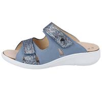 Finn Comfort Palau Damen Pantolette Hausschuhe Blue Jeans Leder