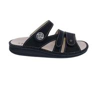 Finn Comfort Pantolette Agueda 1538-817393, leicht glänzendes Nubukleder, Schwarz, Fußbett zum Wechseln Schwarz Gr. 37