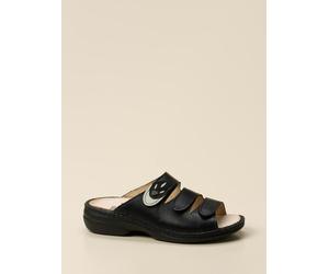 Finn Comfort Pantolette in schwarz/beige in Größe: 43 für Damen