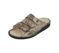 Finn Comfort Pantolette Korfu 1508-371222, Braun, Metallic-Nubukleder, Fußbett zum Wechseln Braun Gr. 41