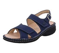 Finn Comfort Linosa - Damenschuhe Sandale bequem / lose Einlage, Blau, leder (nubuk)