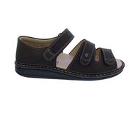 Finn Comfort Sandale Baltrum 1518-830445, Glattleder, Dunkelbraun, Fußbett zum Wechseln Braun Gr. 40