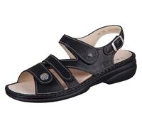 Finn Comfort Sandale Gomera – Leder (Brina) – mit loser Einlage – Damen Schwarz Gr. 41