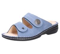 Finn Comfort Pantoletten Sansibar bequem bis 30 mm Damen Blau Größe 38