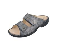 FinnComfort Sansibar Platin (schimmernd) (grau) - Pantolette - Marken, Grau, leder (blur) für Damen, grau, Gr. 40 EU