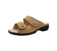 FINN COMFORT Sansibar Damen Pantolette braun tan Nubukleder