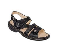 Finn Comfort Sandale Gomera PlisseeLight Schwarz Damen Größe 42