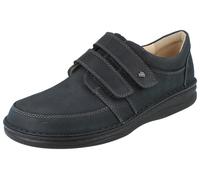 FINN Comfort Wicklow Herren Kletthalbschuhe dunkelblau genarbtes Nubukleder
