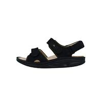 Finn Comfort Yuma, Unisex-Erwachsene Knöchelriemchen Sandalen, Schwarz (Schwarz/Olive), 42 EU