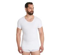 FINN Seamless Kompressionsshirt Herren - Figurformendes Shapewear Top | Kurzarm Unterhemd ohne Nähte und starker Body Shaper für einen flacheren Bauch. Sitzt unsichtbar unter Kleidung.