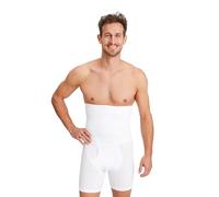 FINN Shapewear Herren Hose - Seamless Body Shaper Boxershorts mit Bauchweg Effekt - Nahtlose Kompressionshose & Mieder - Figurformende Unterhose mit starker Kompression Weiß S