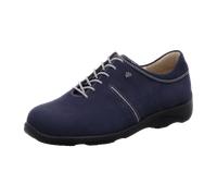 FinnComfort Belfort Atlantic (Blau) - Schnürschuh mit loser Einlage - Marken, Blau, leder (pata) für Damen, blau, Größe 38 EU / 5 UK