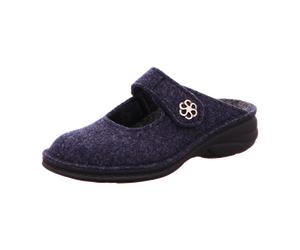 FinnComfort Brig Darkblue (Dunkelblau) - offener Hausschuh - Marken, Blau für Damen, blau, Größe 36 EU