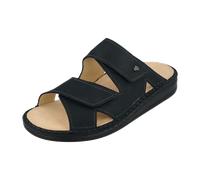 Finn Comfort Danzig-S Pantolette 81529-834041, Streetnubuk (Nubukleder), Atlantic (dunkelblau), Weichbettung Blau Gr. 43