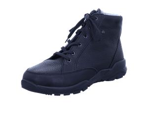 FinnComfort Erding Schwarz - gefütterter Stiefel - Marken, Schwarz, leder (rabo) für Herren, schwarz, Größe 44 EU / 10 UK