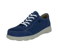 Finn Comfort Fataga Damen Halbschuhe Schnürschuhe blau Electro Nubukleder