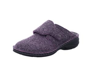 FinnComfort Goms Lila - offener Hausschuh - Haus - hüttenschuhe Damen Hausschuhe, Mehrfarbig für Damen, schwarz, Größe 36 EU