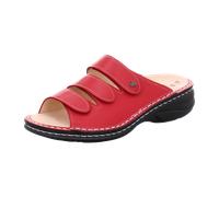 FinnComfort Hellas Pomodore (Rot) - Pantolette - Damenschuhe Pantolette / Zehentrenner, Rot, leder (nube) für Damen, rot, Größe 39 EU