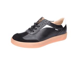 FinnComfort Interlagos Schwarz/Weiß - Sneaker - Herrenschuhe Sneaker / Schnürschuh, Schwarz, leder (velour/nube/clio) für Damen, schwarz, Größe 42 ½ EU / 8,5 UK