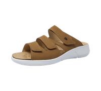 FINN COMFORT Kiribati Damen Pantolette hellbraun Nubukleder 41 Braun, Beige Damen